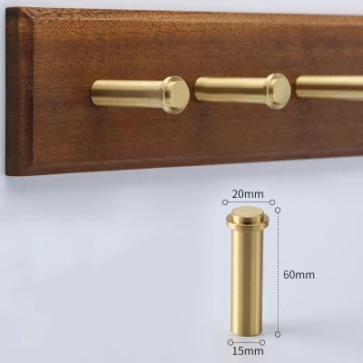 China Modern Solid Gold Brass Coat Hooks Wall Hanger Mounted Robe Hook Kitchen Dish Organizer Hooks and Rails Hooks and Wall Organization for sale