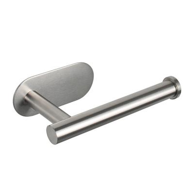 China Other Toilet Paper Holder SUS304 Stainless Steel Self Adhesive Toilet Paper Roll Holder No Drilling For Bathroom for sale