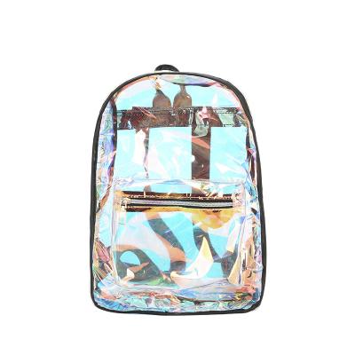 China Summer Girls PVC Backpack Jelly Outdoor Transparent Waterproof School Bags Waterproof for sale