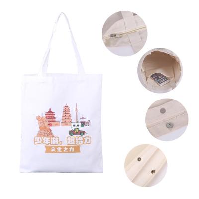 China Wholesale Reusable Recyclable Cotton Shoulder Bag Canvas Shopping Tote Bags for sale