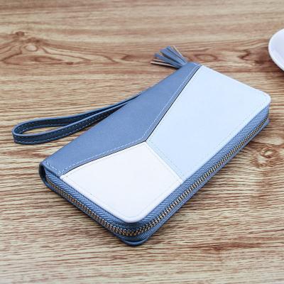 China New Phone Waterproof Large Capacity Zipper Leather Ladies Pinch Bag Women Wallet Package for sale