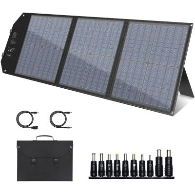 China Fast Charging Support New Powkey Solar Panel 40w 60w 100w Foldable Portable Solar Charger From Amazon For Laptops for sale