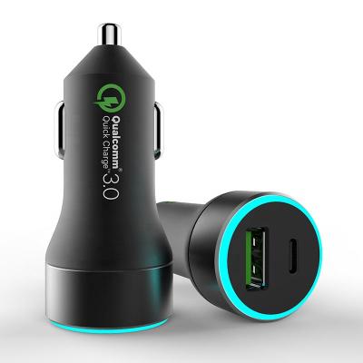 China Most Products QC 3.0 Dual QC 3.0 Quick Charge 3.0 Car Mobile Phone Charger Usb Electric Car Charger For Smartphones for sale