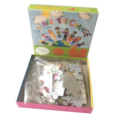 China Educational Toy Customized Personlized Children Educational Toys Large Paper Cardboard Puzzles For Kids for sale