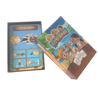 China For Kids Portable Cardboard Customized Paper Board Games Cards For Children Educational for sale