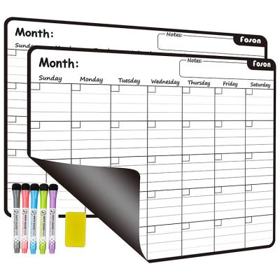 China Magnetic Erase Board Custom Calendar Magnet Fridge Dry Calendar Maker Printers for sale