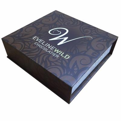 China Recycled Materials Custom Magnetic Closure Gift Packaging Rigid Cardboard Best Chocolate Paper Box for sale