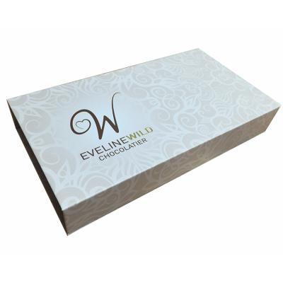 China Recycled Materials Custom Printing Factory Wholesale Luxury Rigid Paper Cardboard Chocolate Paper Box Food And Beverage Packaging Empty Handmade for sale