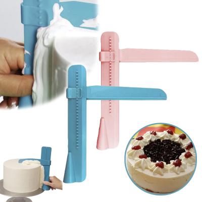 China 1Pc Adjustable Cake Scraper Fondant Spatulas Creams Cake Edge Smoother Cake Decorating Tools Kitchen Accetry Cutters DIY Bakeware for sale