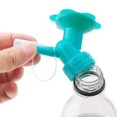 China Double Head Shower Pastoral Sprinkler Automatic Watering Device Beverage Bottle Irrigation Gardening Succulent Tool for sale