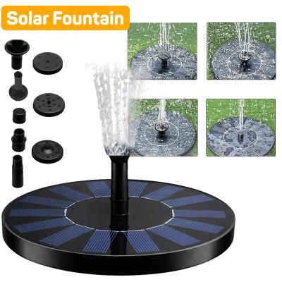 China Modern Outdoor Pool Fountain Bird Bathtub Fountain Floating Garden Landscaping Decorative Solar Fountain for sale