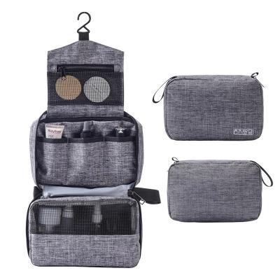 China Fashion Travel Toiletry Hanging Bag for Men and Women Makeup Bag Cosmetic Folding Bag Bathroom Beautician and Shower Organizer for sale