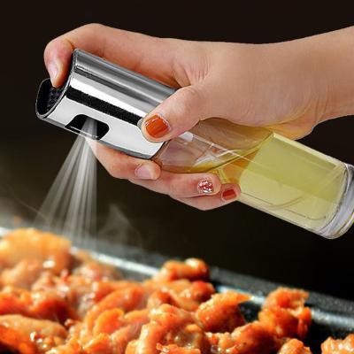 China Waterproof Stainless Steel Kitchen Grill BBQ Sprayer Oil Dispenser BBQ Cookware Tools Olive Oil Sprayer Bottle Pump Minimalist Oil Pot for sale