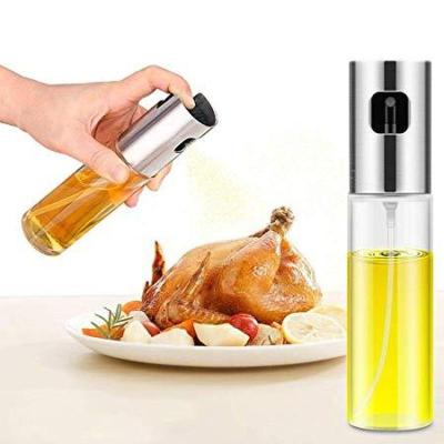 China Leakproof BBQ Oil Dispenser Sprayer Grill Bottle Pump Oil Pot Minimalist BBQ Cookware Tools Kitchen Stainless Steel Olive Oil Sprayer for sale