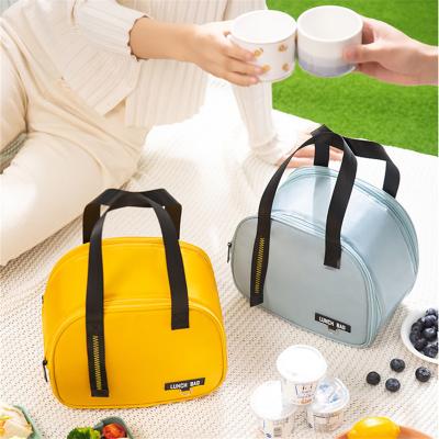 China Fashionable Oxford Lunch Bag Bento Boxes Cooler Bags Food Portable Thermal Storage Container Viable Cloth Insulated for School Picnic for sale