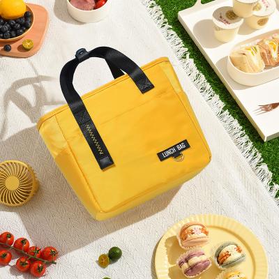 China 2022 Viable Wholesale Food Storage Container For School Picnic Fashion Oxford Cloth Insulated Lunch Bag for sale