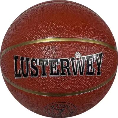 China Match Custom Official Size 7 promotional bulk Customize Rubber Basketball for sale