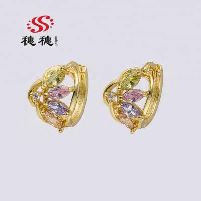 China 2020 TRENDY Fashion Designed Gold Plated Circle Earrings For Women for sale