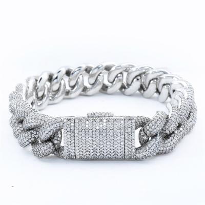 China Wholesale Simple CLASSIC Zirconia Chain Tennis Bracelet Jewelry For Men for sale