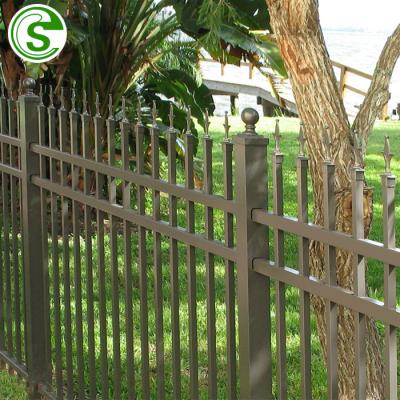 China Easily Assembled Cheap Residential Ornamental Fence Guangzhou Factory Wrought Iron Models Design For Home for sale