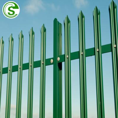 China Easily Assembled Hot Selling Palisade Steel Picket/Fence Panels With Posts Galvanized/Wrought Iron for sale