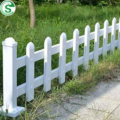 China Easily Assembled White PVC Plastic Fence For Garden for sale