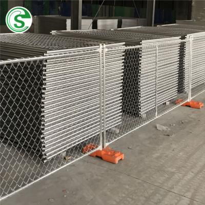 China Easily Assembled Easy Installation Used USA Chain Link Mesh Temporary Fence Panels for sale