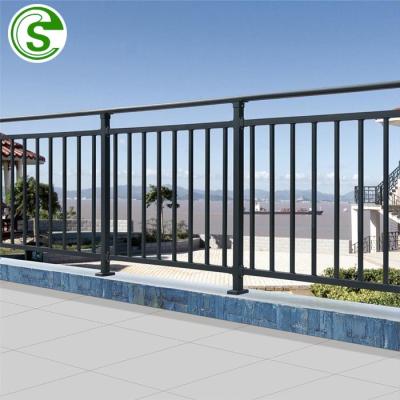 China Modern Steel Balcony Fence Design Veranda Iron Railing Price for sale