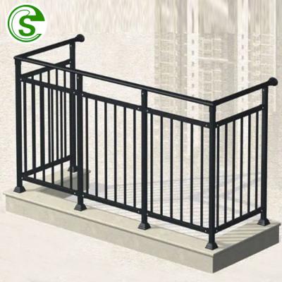 China Stable and elegant terrace metal pipe railings metal balcony railings design from Guangzhou for sale