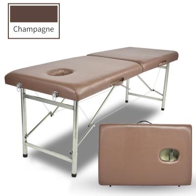 China Professional Foldable Force Folding Beauty Bed Massage Bed Salon Use Strong Massage Portable Report Table for sale