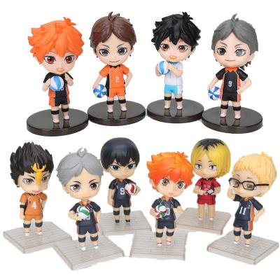 China Collectible Cartoon Toy 3 Styles Haikyuu Cartoon Character Anime Figure Set 10CM for sale