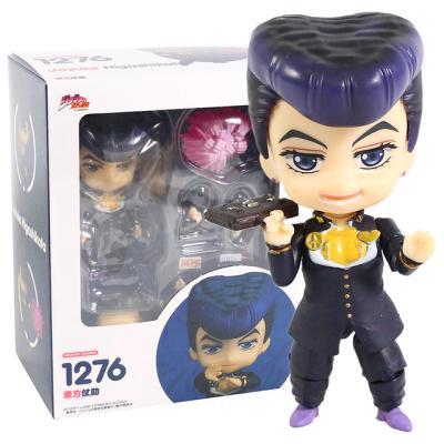 China Cartoon Toy 10cm Q Versions Jojo's Bizarre Adventure/Jojos Higashikata Josuke Toy Anime Action Number Bizarre 1276 Model for sale