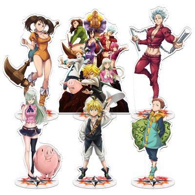 China China 25 Styles Seven Deadly Sins Figure Fantasy Anime Position Dish Cosplay Acrylic Desk Decor for sale