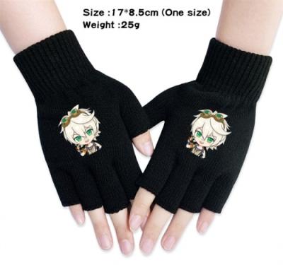 China 44 Styles Genshin Impact Anime Touch Screen Figures Winter Anime Safety Comfortable Hot Selling Gloves for sale