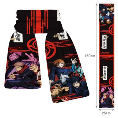 China 9 Styles Jujutsu Kaisen Anime Scarf Cosplay Scarves Autumn Winter Warm Neckerchief Neck Scarf 25x160CM for sale