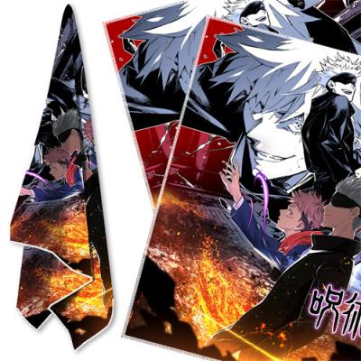 China Jujutsu Kaisen Cartoon Bath Towel Fancy Towel Fashion Anime Comfortable Wearing Towel (58*58CM) for sale