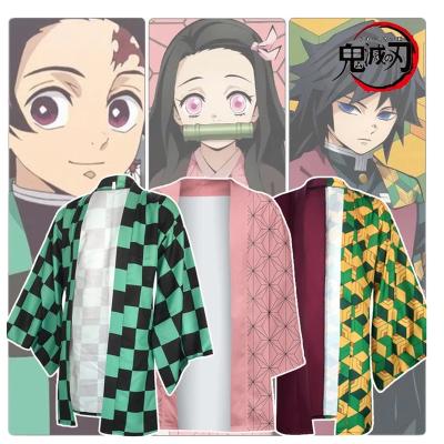 China Decoration Gift Toy 7 Styles Women/Men Summer Streetwear Japanese Demon Slayer Kimetsu No Kimono Haori Yukata Cosplay Yaiba Long Anime Costume for sale