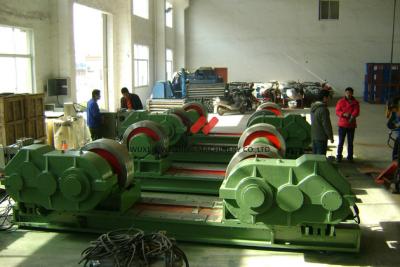 China 100Tons Boiler Pipe Welding Rotator Blue With PU Roller , Steel Roller  Freezing Equipment for sale