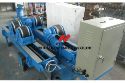 China Lead Screw Adjusting Welding Rotator 20Tons With Steel And Rubber Roller for sale