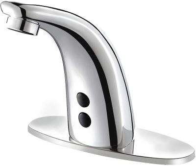 China Automatic Sense Faucets Double Module Hands Free Faucet For School And Hotel Public Place for sale