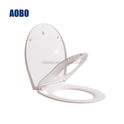 China Children's Toilet Seats Heavy Duty Round Front Slow Close Toilet Seat Cover With Slow Down And Baby Seat (Au106qz) for sale