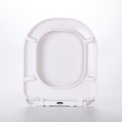 China Slow-end Toilet Seats Aobo D-Shape&Square Plastic Toilet Seat Toilet Seat With Slowdown, Easy To Install Also Easy To Clean for sale