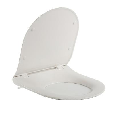 China High Quality White Children's Toilet Seats D-Shape Toilet Seat With Slow Close Cover (Au245) for sale