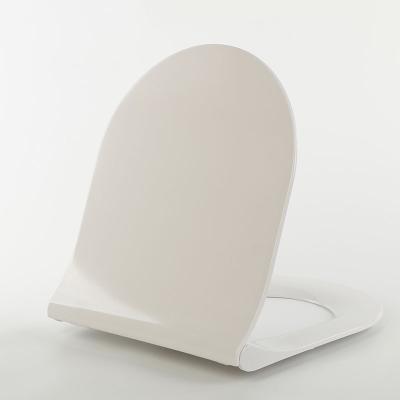 China 2023 Children's Toilet Seats Non-electric Slim Toilet Seat Cover Short D Shaped Design Duroplast/Urea/UF Toilet Seat Cover for sale