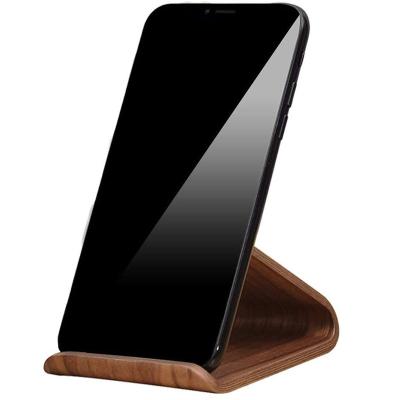 China Amazon Hit Black Walnut Phone Stand Waterproof Wooden Smart Stand for sale