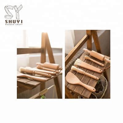 China Viable Custom Wholesale Cheap Wooden Handle Kitchen Cleaning Brushes for sale