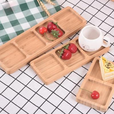 China Eco-friendly Creative Bamboo Wooden Pizza Fruit Food Serving Cafe Decorative Tray for sale