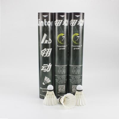 China Sports Training Cheap Badminton Air Shuttlecock Goose Feather Lt 07 for sale