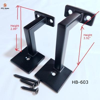 China Modern Satin Black Balustrade Brackets For Wooden Support for sale