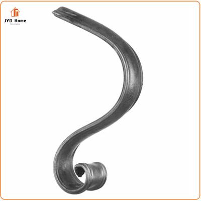 China interior & Outdoor Staircase Fencing Decorative Wall Mount Rail JYD Wrought Iron Lamb Steel Tongue For Sale for sale